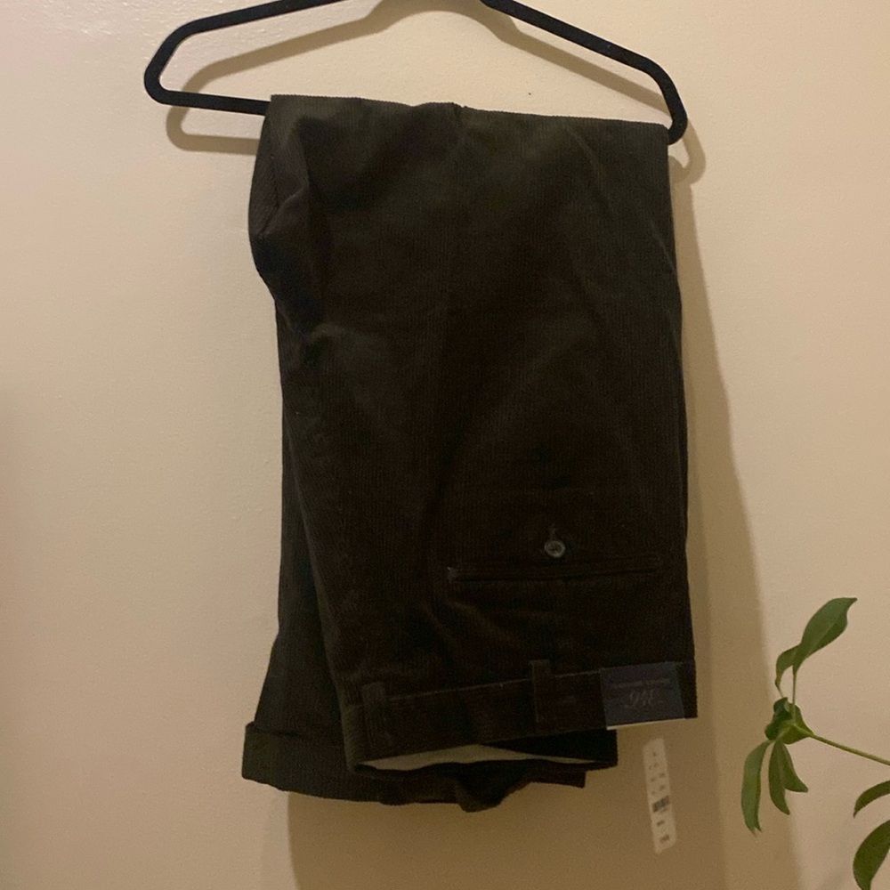 Brooks Brothers olive green corderoys men’s  38W30L NWT